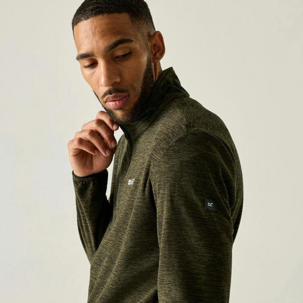 Regatta Mens Harrow Full Zip Fleece Jacket - Dark Khaki - 