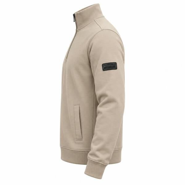 Barbour International Ilford Interlock Funnel Neck Sweatshirt Concrete
