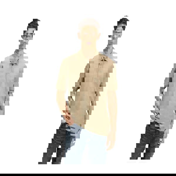 Hugo Mens Donos222 Logo Polo Shirt - Beige - 