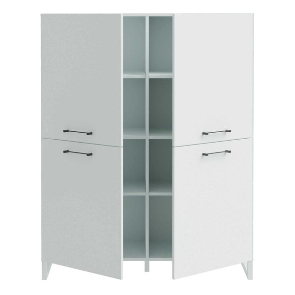 Wyld Haus Onyx Light Grey 4 Door Storage Cabinet