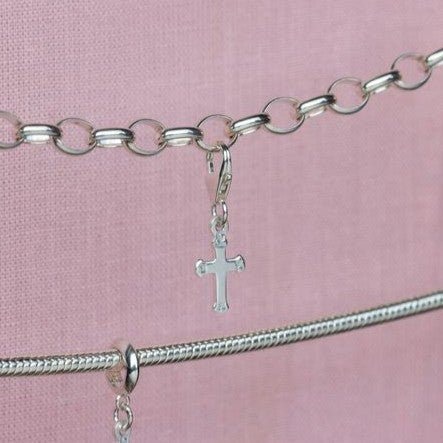 Sterling Silver Cross Charm - MYLEE London