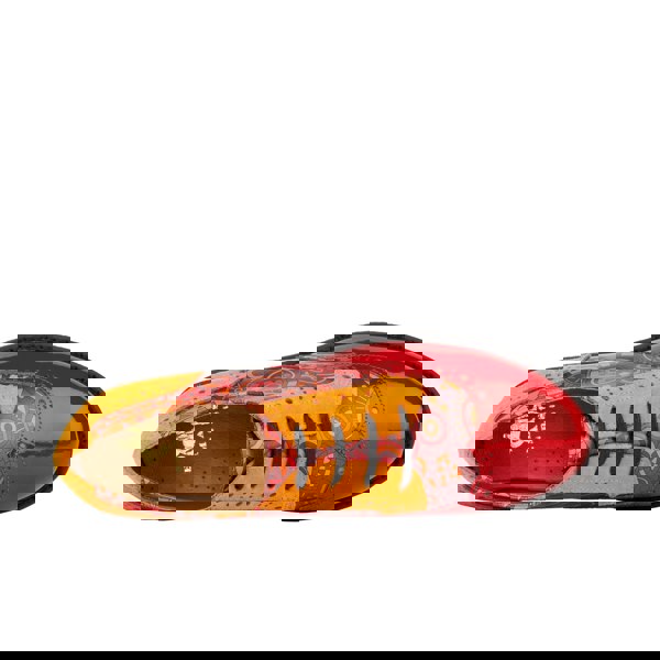 Embassy London The Artist - Red & Orange - Women's leather lace-up shoe with brogue detailing