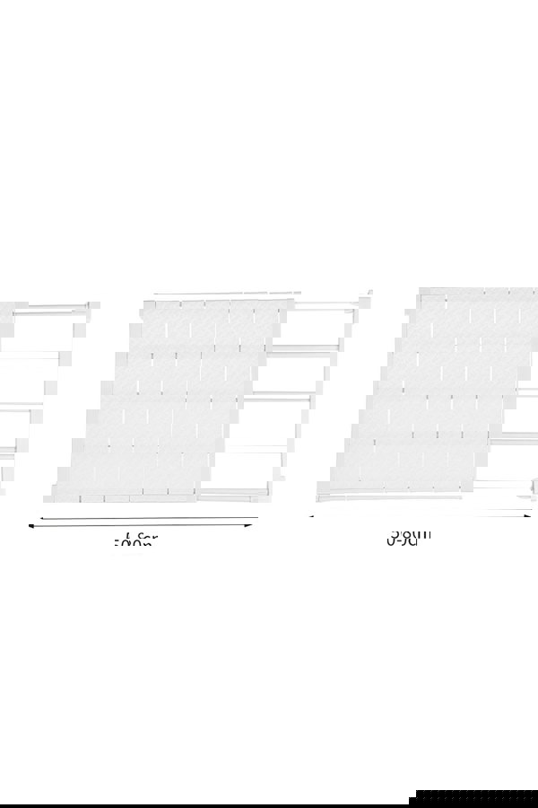 Living and Home Expandable Closet Tension Shelf Rod Storage Layer Divider Wardrobe Storage Organizer 50-80cm