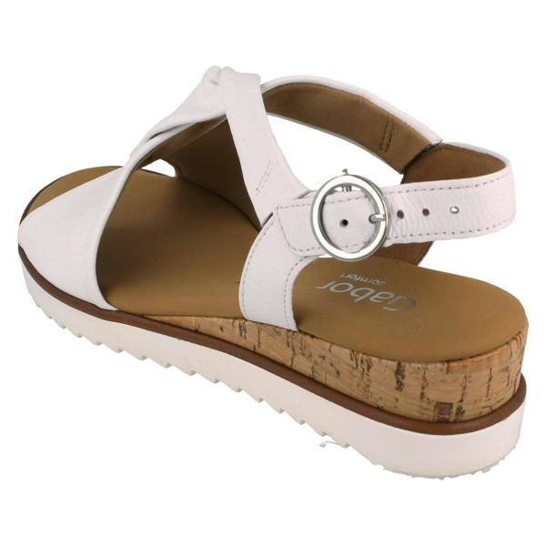 Gabor Ladies Gabor Wedge Open Toe Sandals With Buckle Fastening 62.751