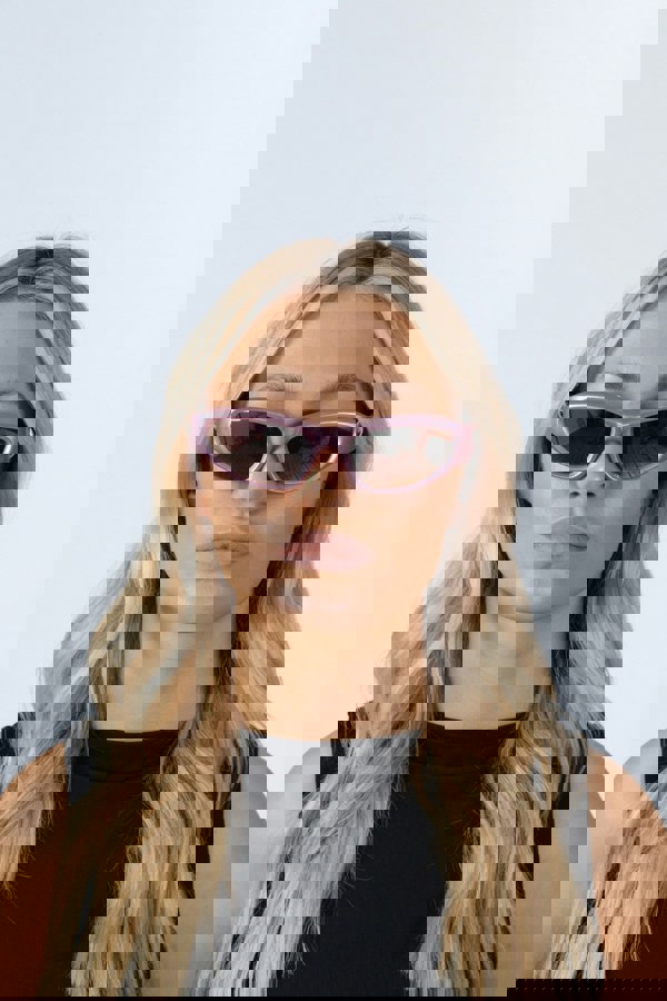 SVNX Star Racer Sunglasses in Pink