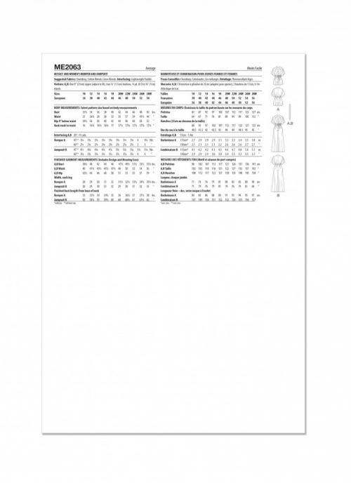 Know Me Sewing Pattern 2063, Jumpsuits for Women, AA (10-12-14-16-18) - Intermediate