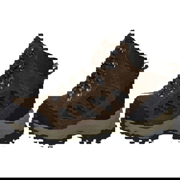 Hi-Tec Bandera Expedition Mid Wide Leather Men's Smokey Brown/Khaki Hiking Boots