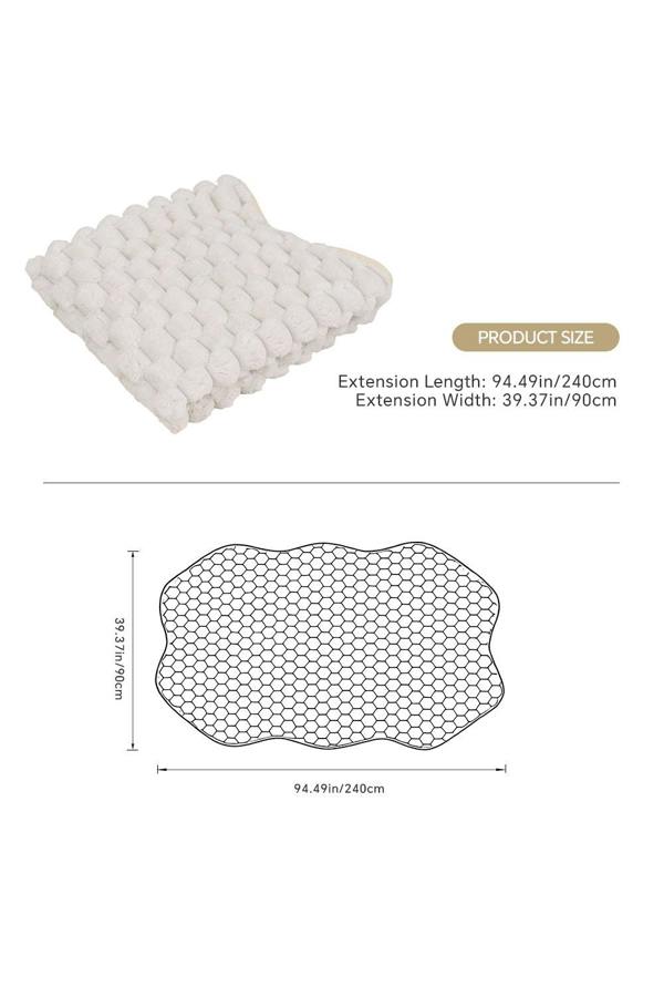 Living and Home Non-Slip Faux Plush Sofa Protector