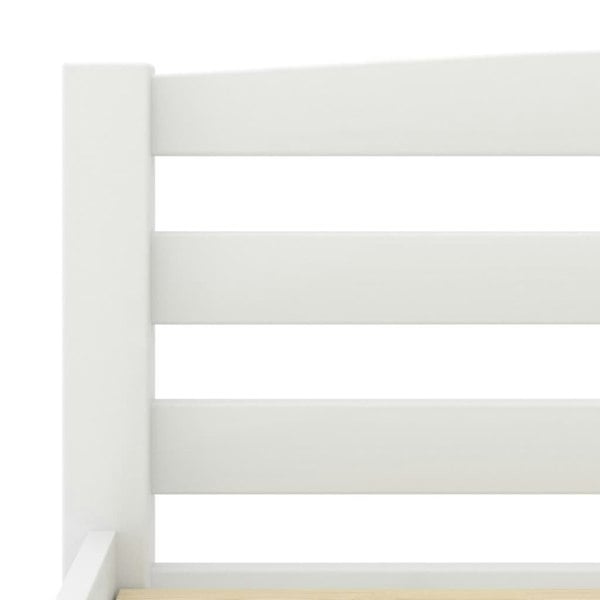 Berkfield Bed Frame White Solid Pinewood 160x200 cm