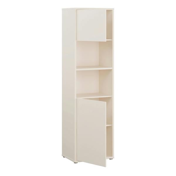 Furniture To Go Alice Springs Tall Storage Cabinet with 2 Push-to-Open Doors & 1 Shelf in Sand