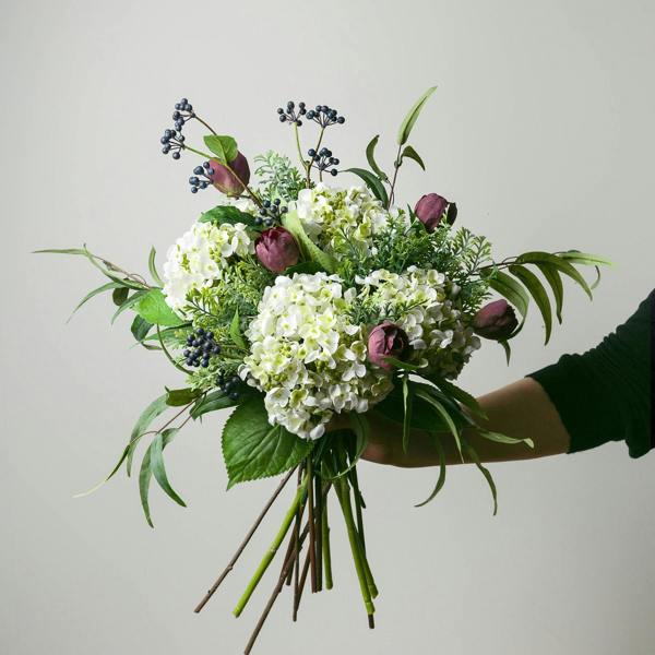 Wyld Haus Set of 3 Artificial Flowers Viburnum Berry Stem