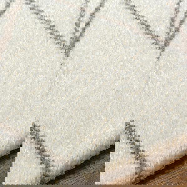 Livabliss Cloudy Shag-Modern Ivory Grey Soft Plush Pile Rug