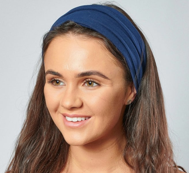 Antonia York Zara | Cotton Headband - French Navy Blue