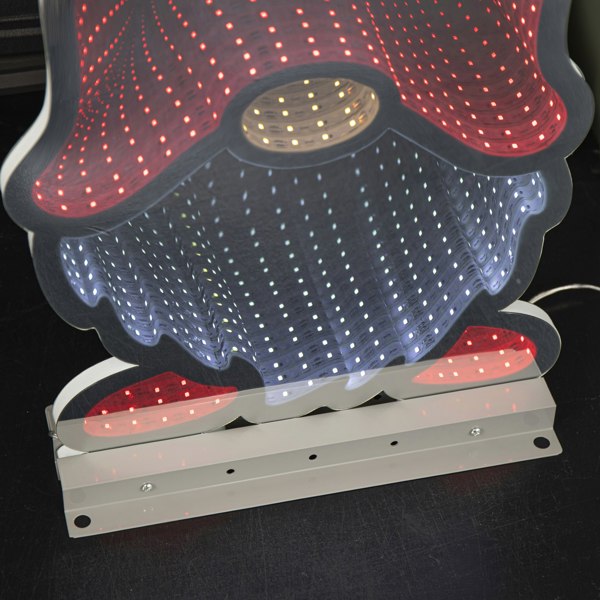 Samuel Alexander 60cm Light up Christmas Gonk in Red Hat Infinity Decoration with LEDs