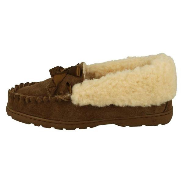 Bear Paw Ladies Bear Paw Bow Detailed Slippers Indio