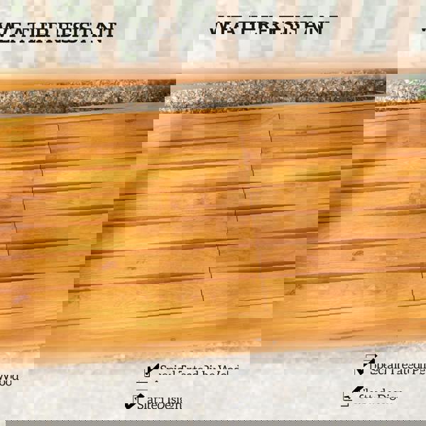 Garden Loveseat with Built-in Coffee Table