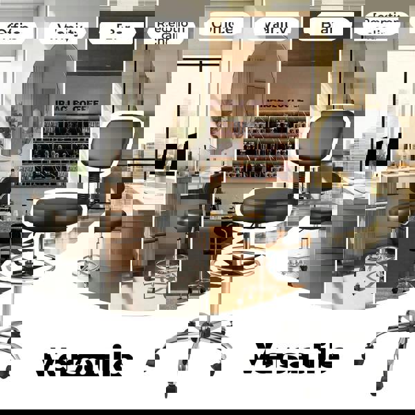 Levede Swivel Drafting Chair Ergonomic Stool Height Adjustable Footrest Backrest