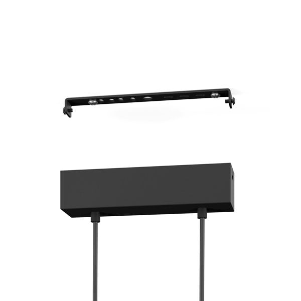 EGLO Panagria Modern Wood & Black Metal Pendant Light WBS