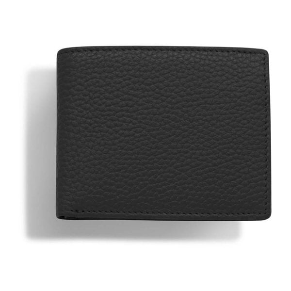 Barneys Originals Black Textured Leather Wallet with 8 Card Slots