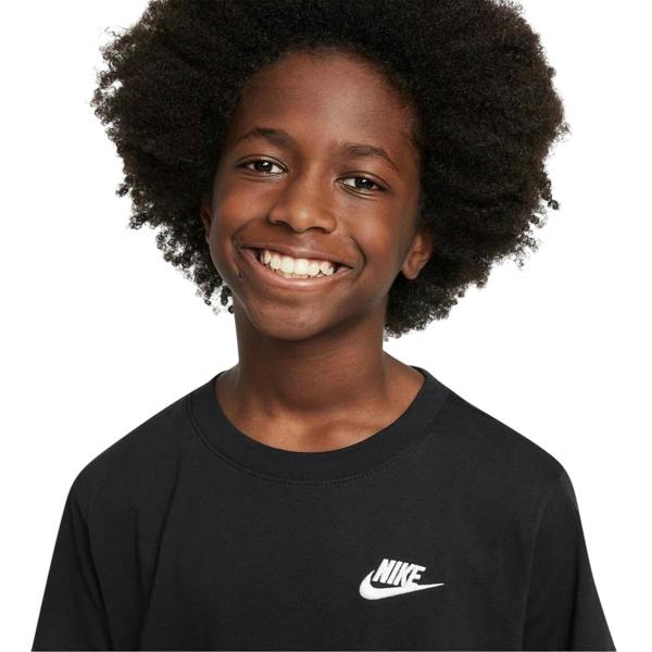 Nike Childrens/Kids Futura Classic Logo Regular T-Shirt - Black - 