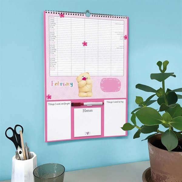 Forever Friends A3 Family Organiser 2027, Family Planners, Month To View, Family, Gift
