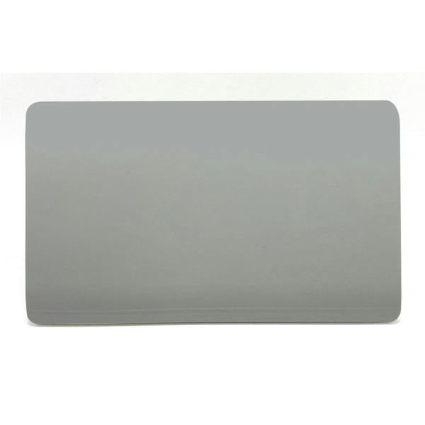 Trendi Switch Double Blanking Plate in Platinum Silver