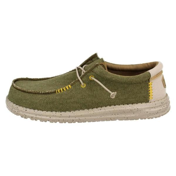 HEYDUDE Mens Hey Dude Slip On Deck Shoes Wally Coastline Jute