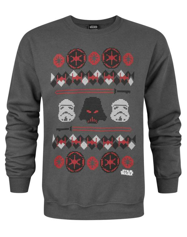 Star Wars Mens Grey Darth Vader Christmas Jumper