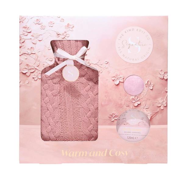 The Kind Edit Co. Signature Warm & Cosy Hot Water Bottle Gift Set