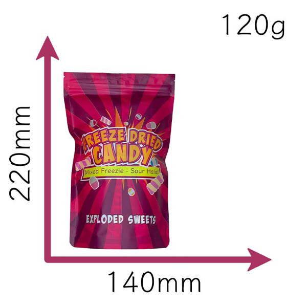 Exploded Sweets Freezie Bag - Halal Sour | Exploded Sweets | Freeze Dried Sweets UK