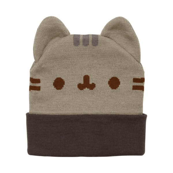 Pusheen Face Beanie - Brown