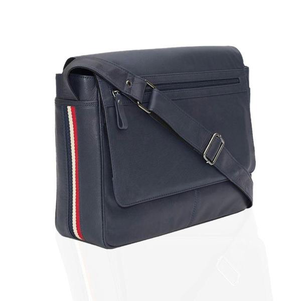 PRIMEHIDE Texan Messenger Bag with Stripe