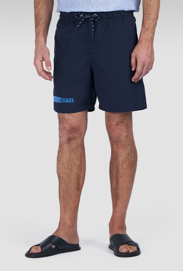 Paul & Shark Men's Swim Shorts with Print - Navy
