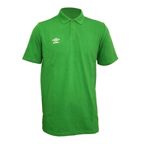 Umbro Mens Essential Polo Shirt - Emerald/White