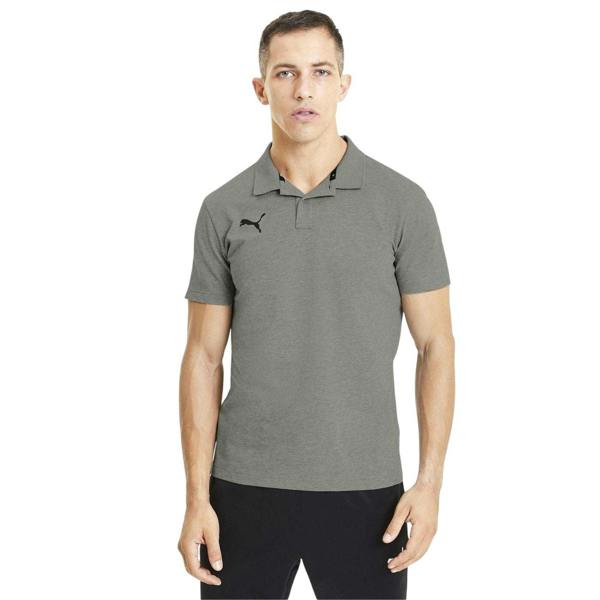 Puma Mens Team Goal Polo Shirt - Medium Grey Marl - 