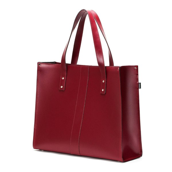 Zatchels Handmade Leather Shopper - Oxblood