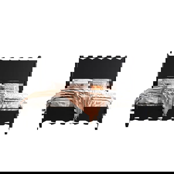 Agatha Queen Size / King Size / Super King Size Storage Bed, Black-Rit Concept-Rit Concept