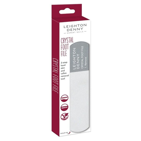Leighton Denny Crystal Foot File (180mm) & Callus Removal Tool