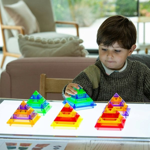 tickit Translucent Colour Pyramid Builder - Pack of 30