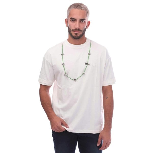 Ambush Mens Stoppers Necklace T-Shirt - White/Green