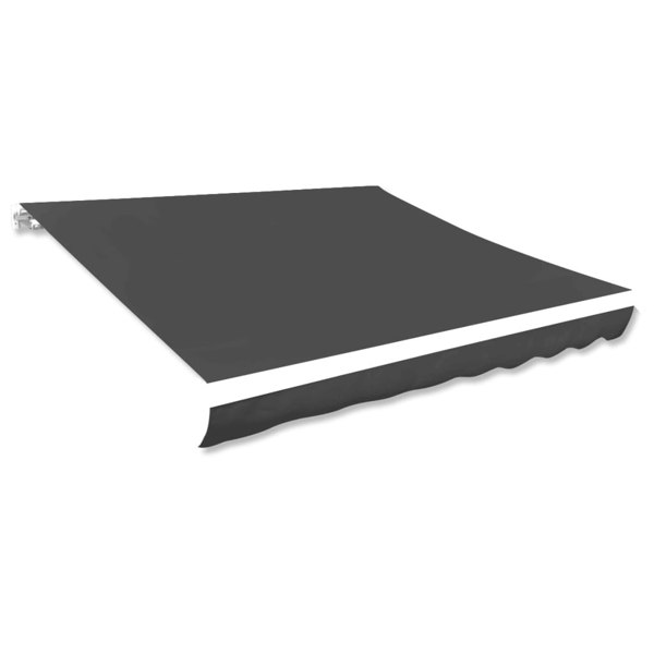 Berkfield Awning Top Sunshade Canvas Anthracite 400x300 cm