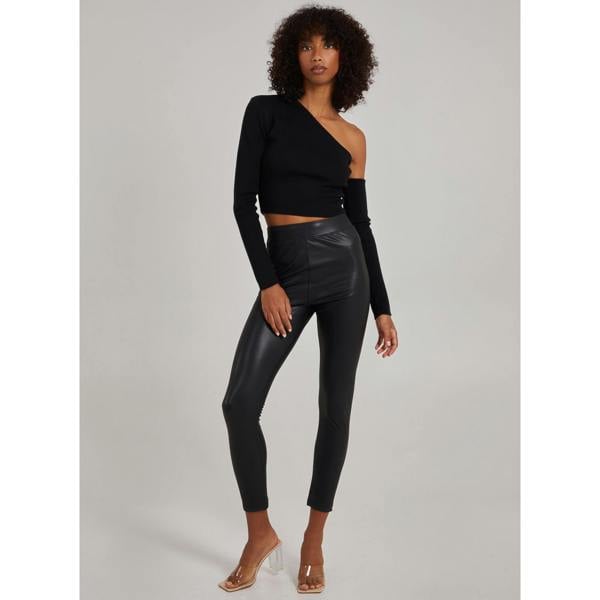 Pink Vanilla PU Lined Trousers
