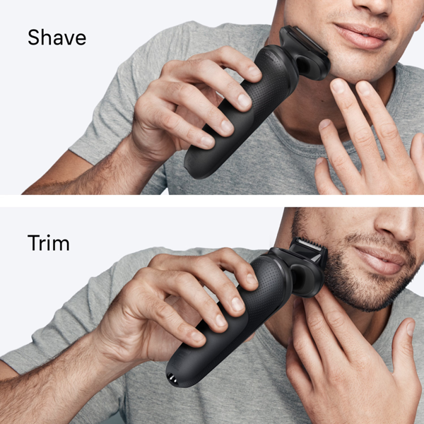 Braun Series 5 52-N1200S Electric Shaver, Up to 50 min, +1 Attachment - Black