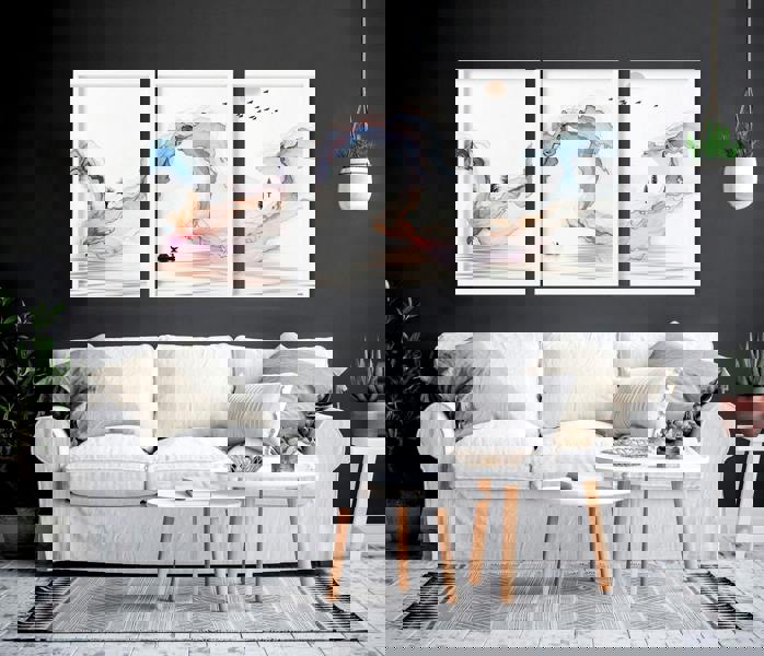 Calm artwork Wall Art prints | set of 3 framed prints