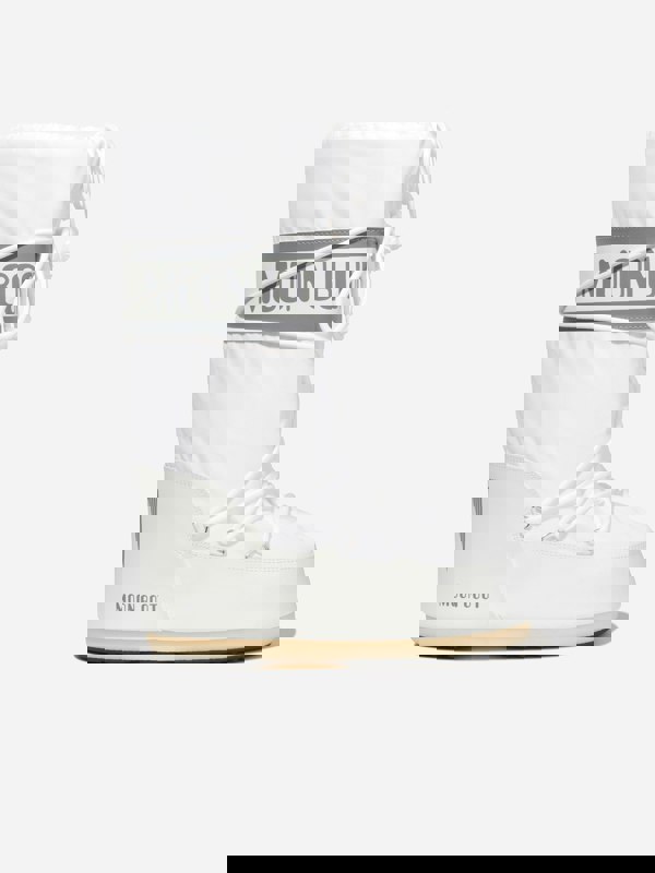 Moon Boot Kids Icon Nylon Snow Boots in White