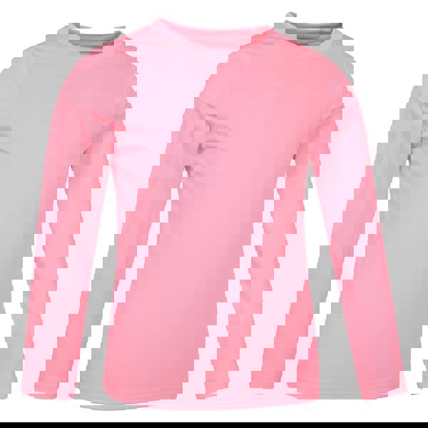 Mountain Warehouse Childrens/Kids Aqua Long-Sleeved Swimming T-Shirt - Bright Pink - 