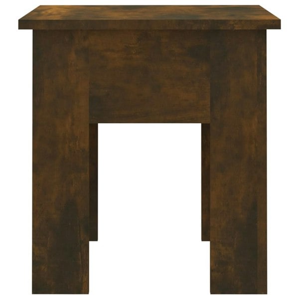 Berkfield Coffee Table Smoked Oak 40x40x42 cm Engineered Wood