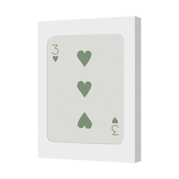 Benjamin Tate Design Three Of Hearts Canvas Wall Art Print Modern UK Handmade