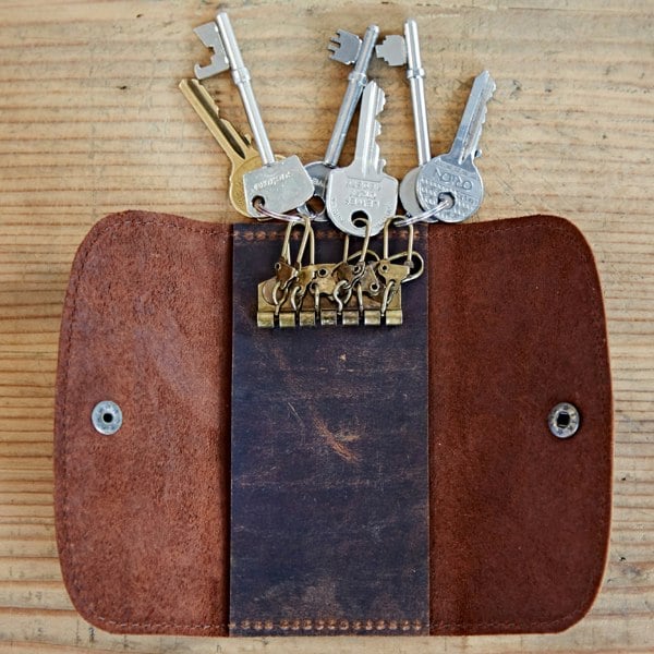 Paper High Buffalo Leather Key Holder