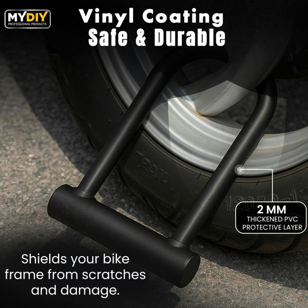MY DIY PROFESSIONAL PRODUCTS My DIY U-Shaped Bike Lock - Heavy Duty Bicycle U Lock with 2 Keys - Rust & Weather Resistant Cycle Lock for MotorBikes